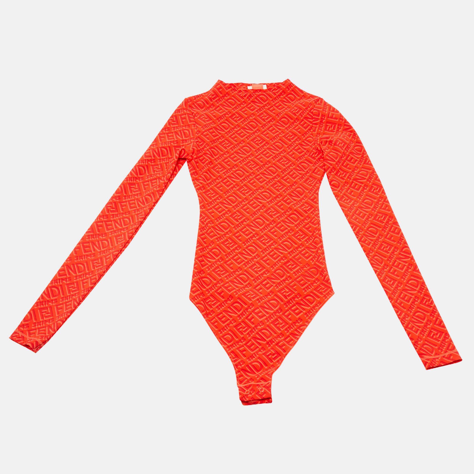 Fendi x Skims Red Monogram Jersey Bodycon XXS, Shirts & Tops - Luxury Closet catalog