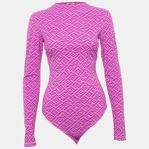 Fendi x Skims Purple Monogram Jersey Bodysuit M, Shirts & Tops - Luxury Closet catalog
