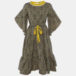 Fendi Brown printed Cotton Belted Maxi Dress S, Dresses - Luxury Closet catalog