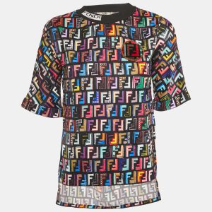 Fendi Black FF Print Satin T-Shirt S, Shirts & Tops - Luxury Closet catalog