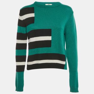 Fendi Green Rib Knit Crewneck Sweater S, Sweaters & Cardigans - Luxury Closet catalog