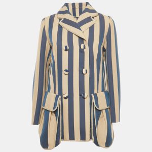 Fendi Beige Striped Cotton Double Breasted Blazer M, Coats & Jackets - Luxury Closet catalog