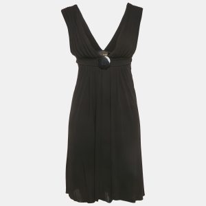 Fendi Black Jersey Logo Detail Belted Sleeveless Mini Dress S, Dresses - Luxury Closet catalog