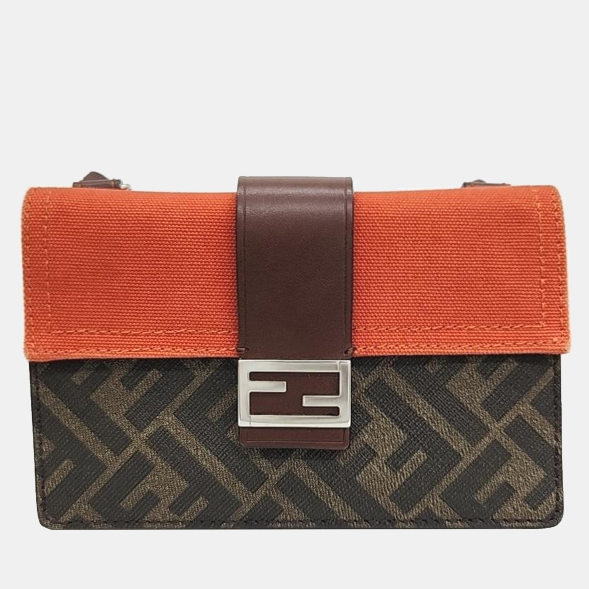 Fendi Brown Coated Canvas Baguette Handbag, Handbags - Luxury Closet catalog