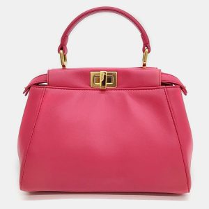 Fendi Beige Leather Peekaboo Mini Handbag, Tote Handbags - Luxury Closet catalog