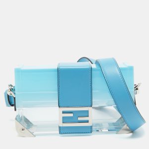 Fendi Ombre Blue Plexiglass and Leather Mini Trunk Baguette, Shoulder Bags - Luxury Closet catalog