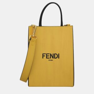 Fendi Yellow Leather Fendi Roma Tote Bag, Tote Handbags - Luxury Closet catalog