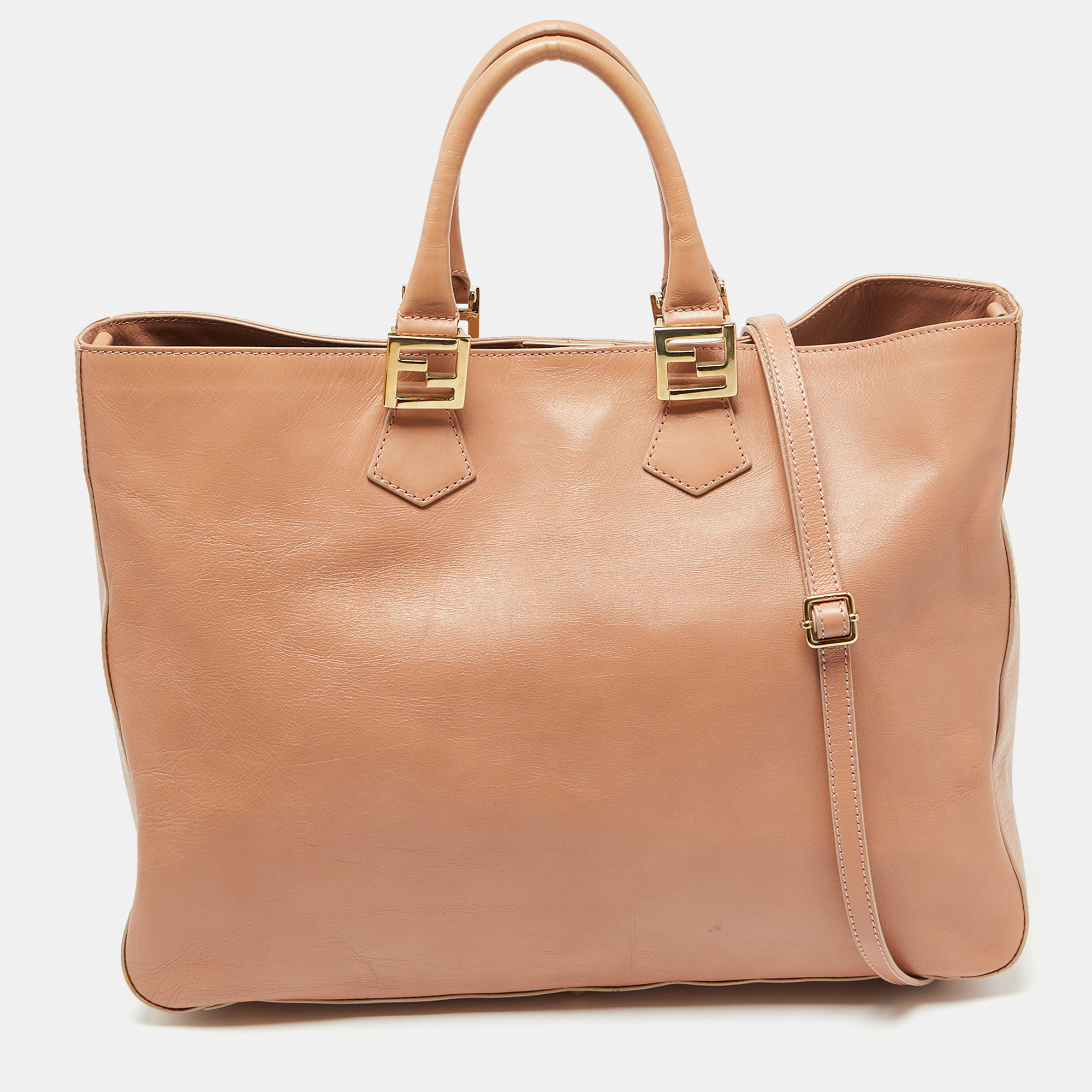 Fendi Peach Leather Twins Shopper Tote, Tote Handbags - Luxury Closet catalog