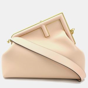 Fendi Leather Pink First Medium Shoulder Bag, Shoulder Bags - Luxury Closet catalog