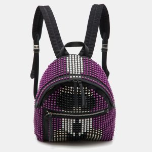 Fendi Black/Purple Nylon Karl Beaded Backpack, Backpacks - Luxury Closet catalog