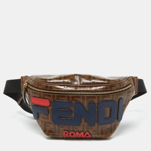 Fendi x Fila Brown Zucca Coated Canvas Mania Belt Bag, Handbags - Luxury Closet catalog