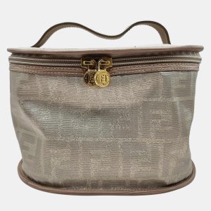 Fendi Vintage Gold Canvas Zucca Vanity Bag, Handbags - Luxury Closet catalog
