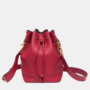 Fendi Red Leather Mon Tresor Bucket Bag, Handbags - Luxury Closet catalog
