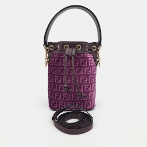 Fendi Purple Fabric Montresor Mini Bucket Bag, Handbags - Luxury Closet catalog