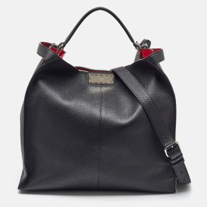 Fendi Black Leather Peekaboo X-Lite Fit Shopper Tote, Tote Handbags - Luxury Closet catalog