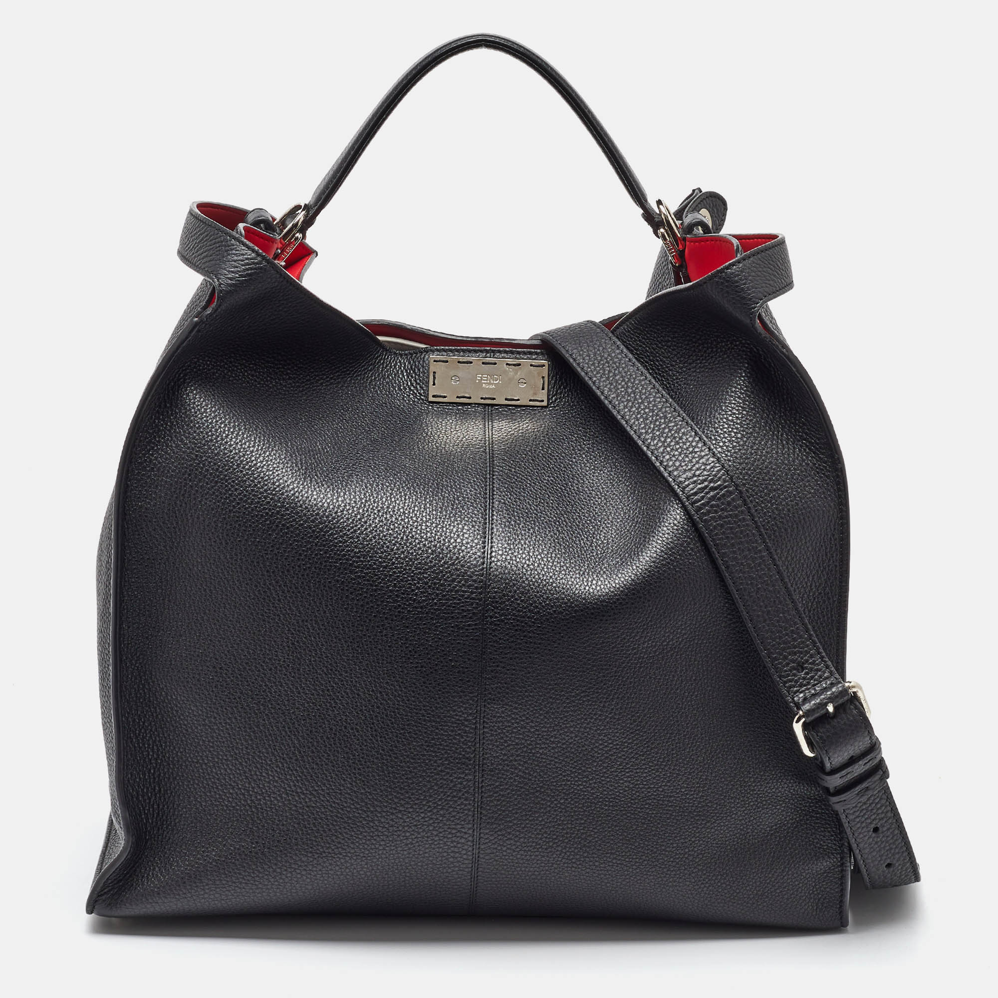 Fendi Black Leather Peekaboo X-Lite Fit Shopper Tote, Tote Handbags - Luxury Closet catalog