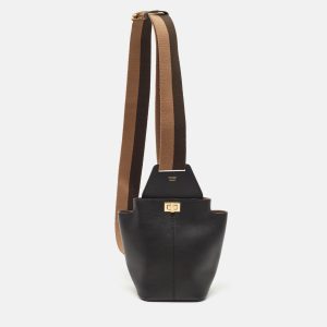 Fendi Black Leather Mini Guitar Bag, Shoulder Bags - Luxury Closet catalog