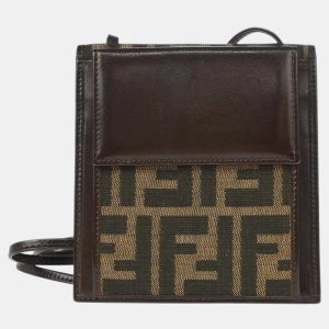 Fendi Brown Zucca Pattern Leather Wallet Bag, Wallets & Money Clips - Luxury Closet catalog