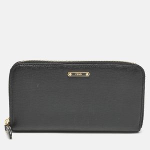 Fendi Black Leather Elite Zip Continental Wallet, Wallets & Money Clips - Luxury Closet catalog