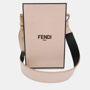 Fendi Pink Leather Box Shoulder Bag, Shoulder Bags - Luxury Closet catalog