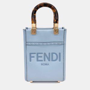Fendi Blue Leather Sunshine Mini Crossbody Bag, Handbags - Luxury Closet catalog