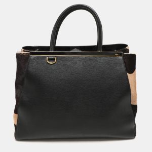 Fendi Tricolor Leather Medium 2Jours Tote, Tote Handbags - Luxury Closet catalog