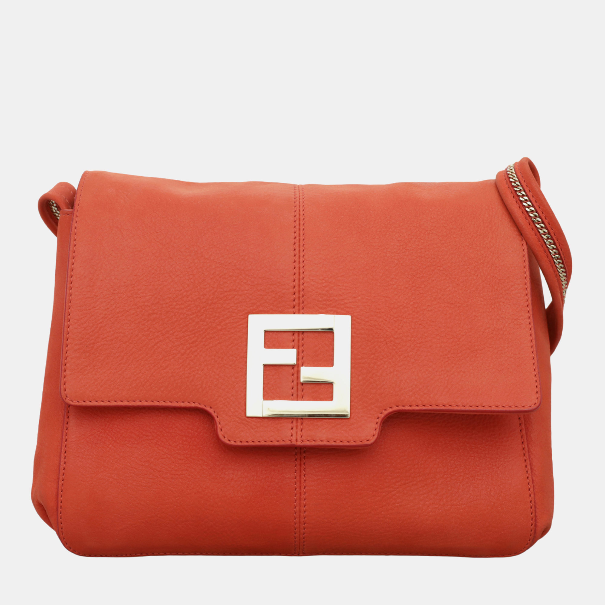 Fendi Orange Nubuck Leather Shoulder Bag, Shoulder Bags - Luxury Closet catalog