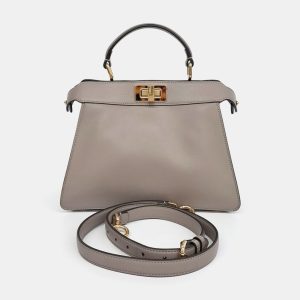 Fendi Beige Leather Peekaboo I SEE U Small bag, Satchels - Luxury Closet catalog