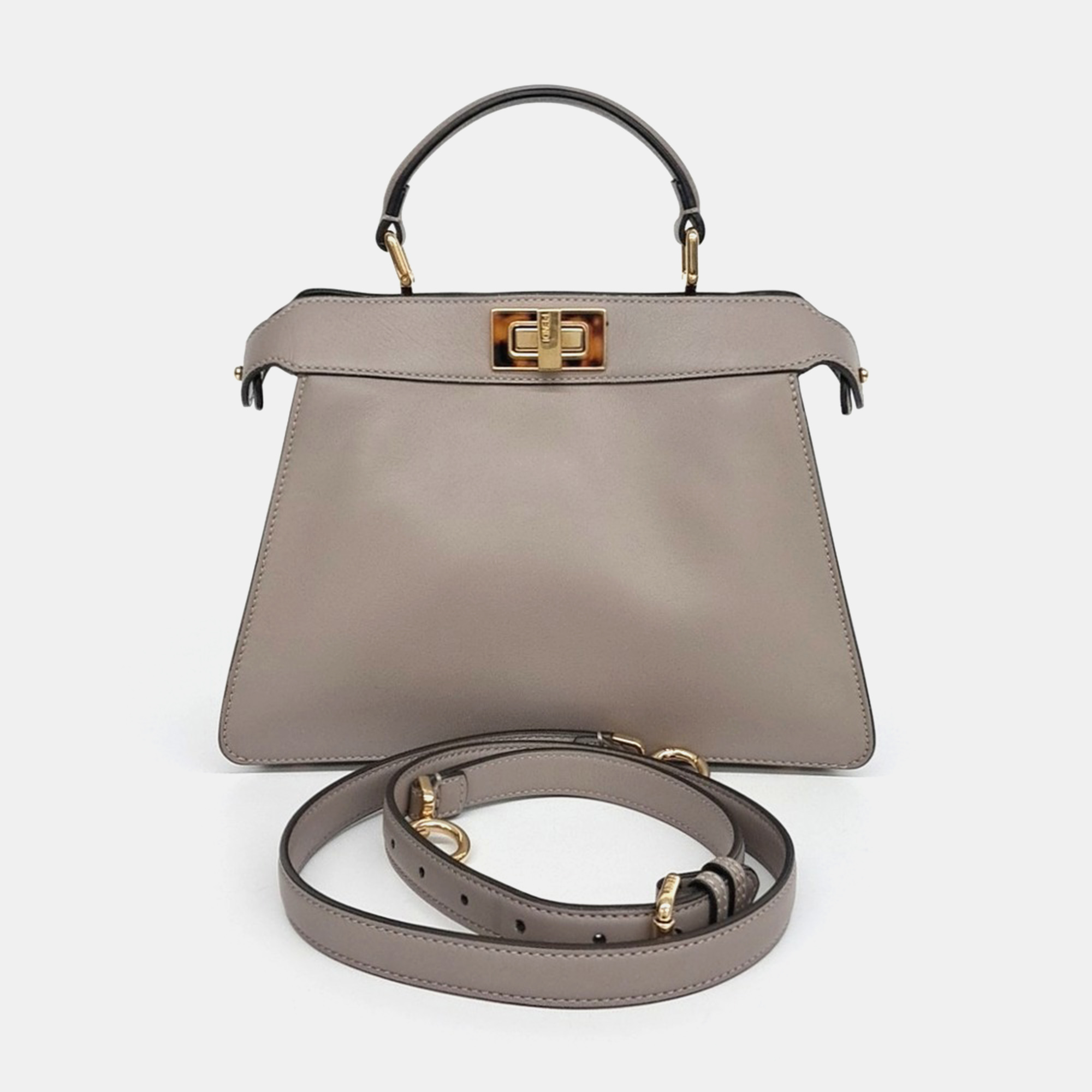 Fendi Beige Leather Peekaboo I SEE U Small bag, Satchels - Luxury Closet catalog