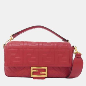 Fendi Baguette Red Lambskin Shoulder Bag, Handbags - Luxury Closet catalog
