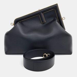 Fendi Black Leather First Medium Bag, Handbags - Luxury Closet catalog