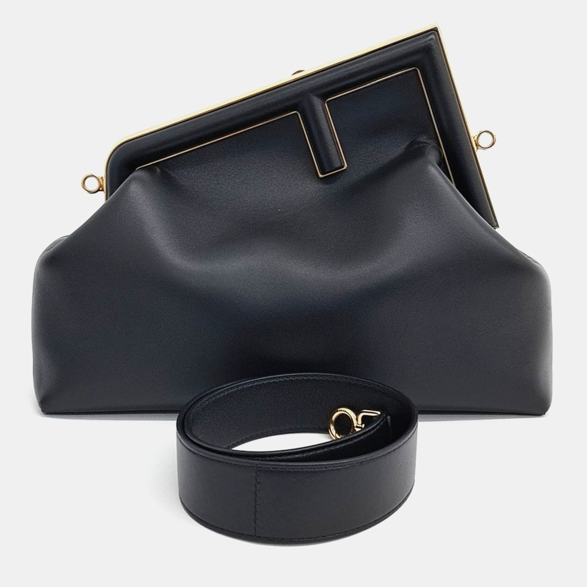 Fendi Black Leather First Medium Bag, Handbags - Luxury Closet catalog