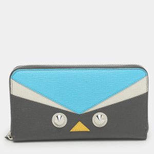 Fendi Multicolor Patchwork Leather Monster Eye Zip Around Wallet, Wallets & Money Clips - Luxury Closet catalog