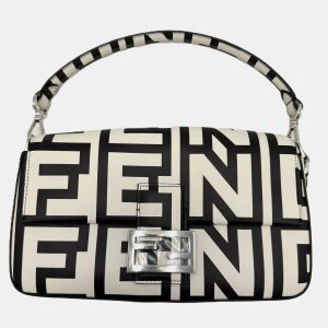 Fendi x Marc Jacobs Black White Zucca Baguette Canvas Shoulder Bag, Handbags - Luxury Closet catalog
