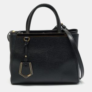 Fendi Black Leather Small 2Jours Tote, Tote Handbags - Luxury Closet catalog