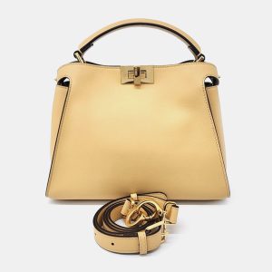 Fendi Yellow Leather Peekaboo Essentially Mini, Satchels - Luxury Closet catalog
