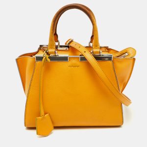 Fendi Yellow Leather Mini 3Jours Tote, Tote Handbags - Luxury Closet catalog