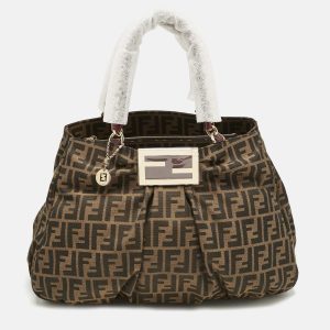 Fendi Tobacco/Purple Zucca Canvas and Patent Leather Large Mia Shoulder Bag, Shoulder Bags - Luxury Closet catalog