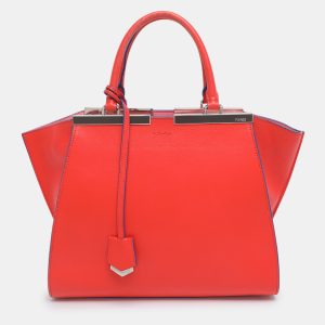 Fendi Orange/Blue Leather Medium 3Jours Tote, Tote Handbags - Luxury Closet catalog