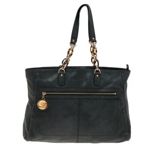 Fendi Black Iridescent Leather Chain Tote, Tote Handbags - Luxury Closet catalog