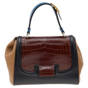Fendi Multicolor Leather And Crocodile Silvana Satchel, Satchels - Luxury Closet catalog
