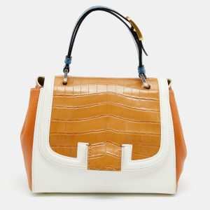 Fendi Multicolor Leather And Crocodile Silvana Top Handle Bag, Satchels - Luxury Closet catalog
