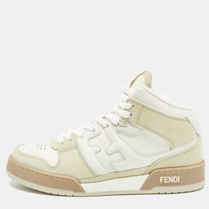 Fendi White/Cream Nubuck and Leather Match Sneakers Size 38, Athletic Shoes & Sneakers - Luxury Closet catalog