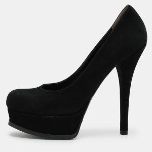 Fendi Black Suede Fendista Platform Pumps Size 39, Pumps - Luxury Closet catalog
