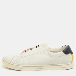 Fendi  Blue Leather Scalloped Logo Rockoko Slip On Sneakers Size 40, Athletic Shoes & Sneakers - Luxury Closet catalog