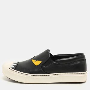 Fendi Black Leather Monster Slip On Sneakers Size 38.5, Athletic Shoes & Sneakers - Luxury Closet catalog
