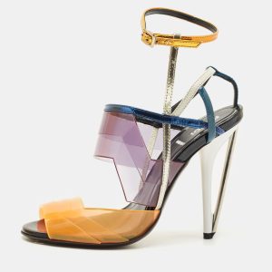 Fendi Multicolor PVC and Leather Iridia Sandals Size 36, Sandals - Luxury Closet catalog