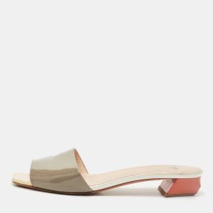 Fendi Tricolor Patent Leather Slide Sandals Size 39, Sandals - Luxury Closet catalog