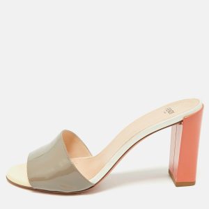 Fendi Tricolor Patent Leather Slide Sandals Size 40, Sandals - Luxury Closet catalog