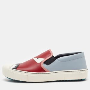 Fendi Multicolor Leather Monster Slip On Sneakers Size 40, Athletic Shoes & Sneakers - Luxury Closet catalog